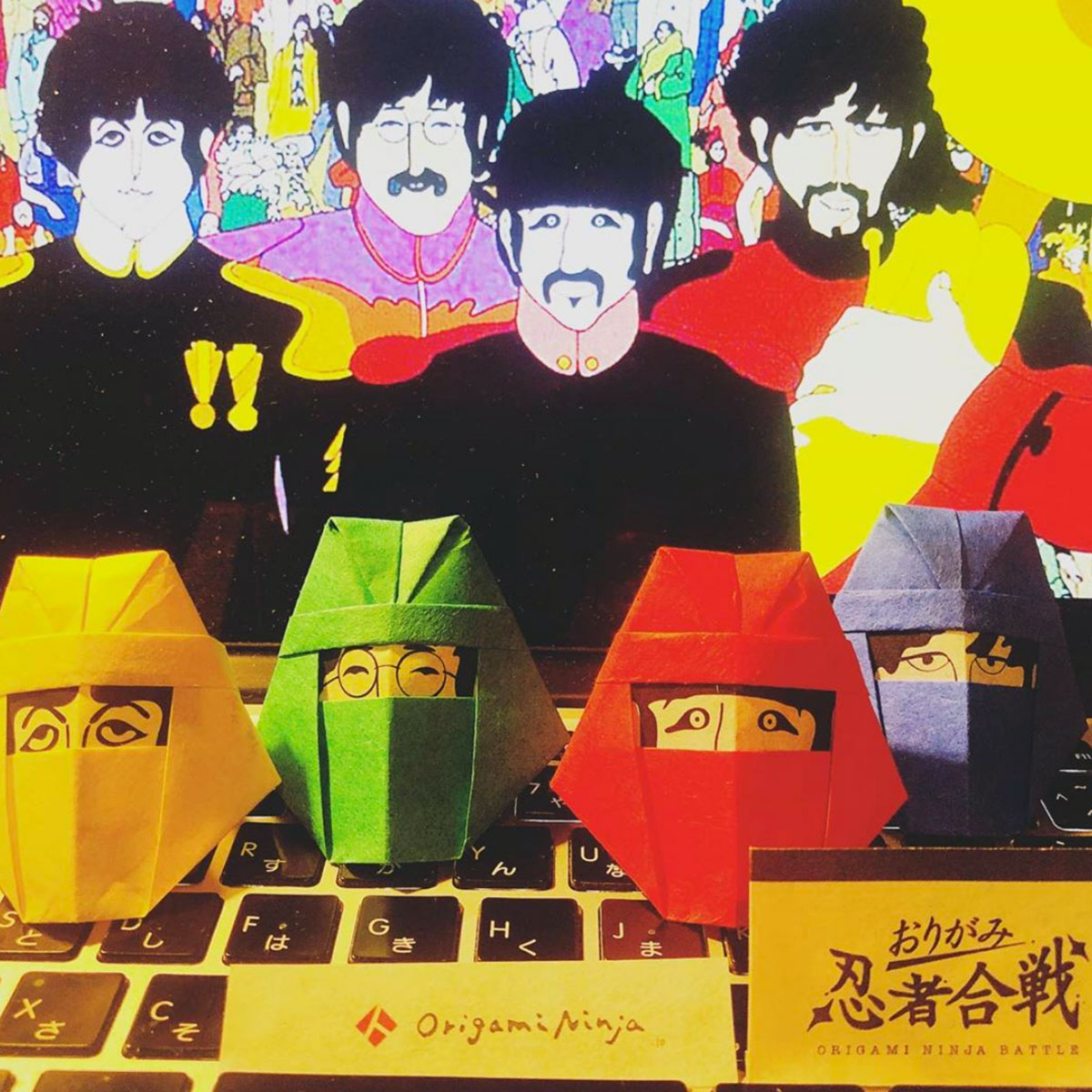 おりがみ忍者ビートルズ　“ Yellow submarine “ version